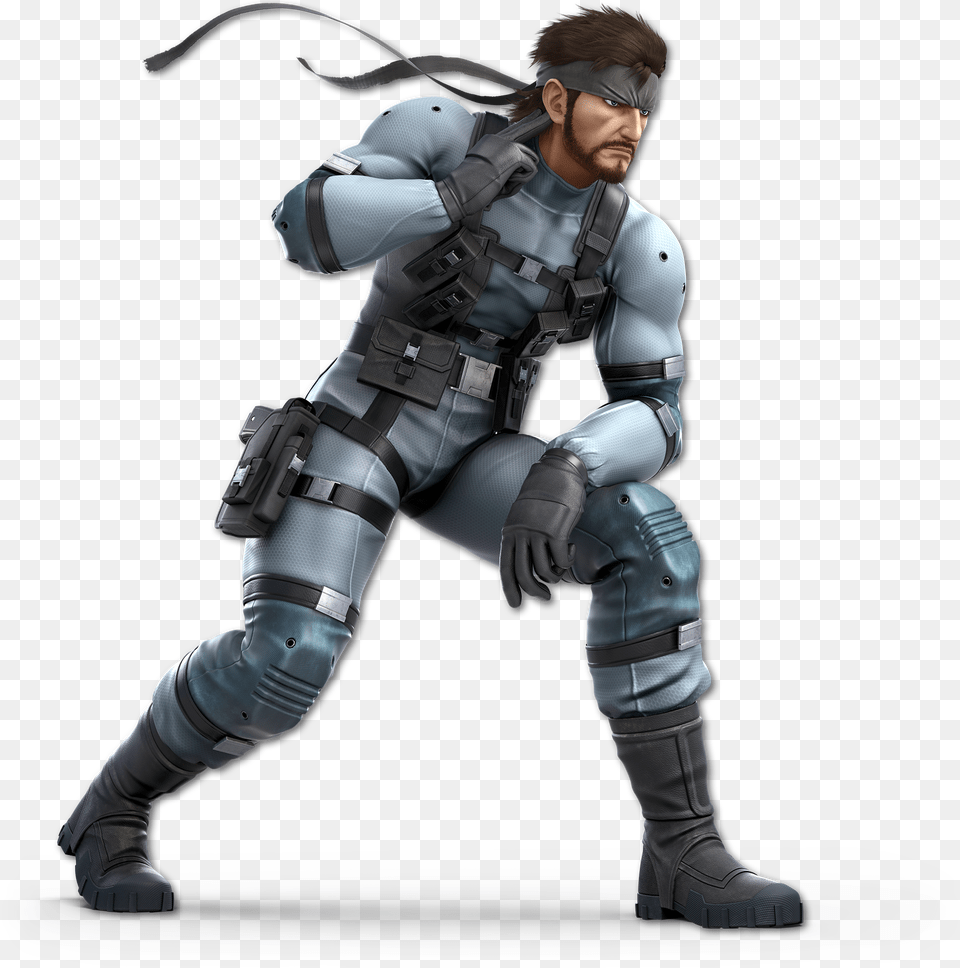Series Metal Gear Snake Smash Bros Ultimate, Adult, Male, Man, Person Free Png