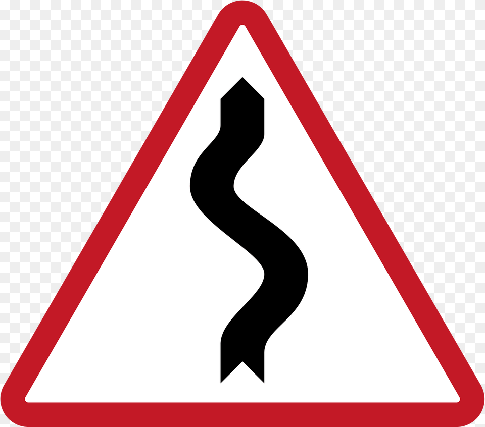 Series Of Curves Ahead Sign In Philippines Clipart, Symbol, Road Sign Free Png