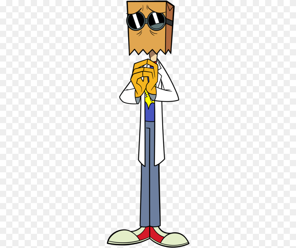 Series Villanos Cartoon Network Doctor Flug, Clothing, Coat, Accessories, Person Free Png Download