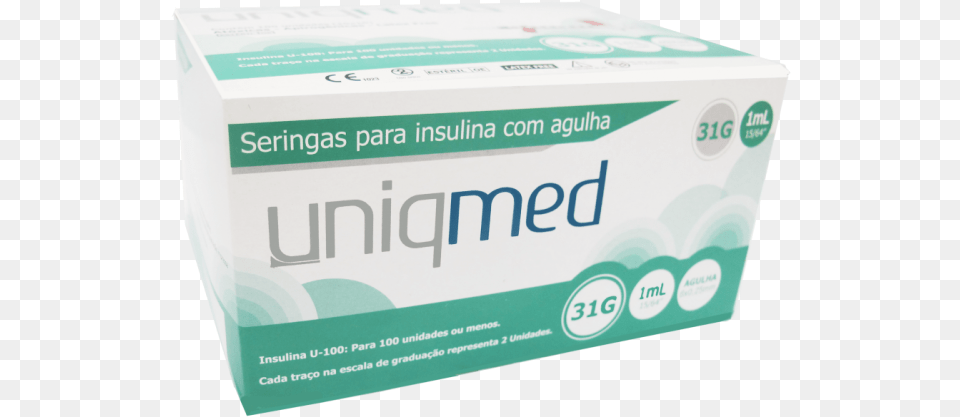 Seringa De Insulina 1 Ml Com Agulha 60 X, Box, Toothpaste, Business Card, Paper Free Png Download