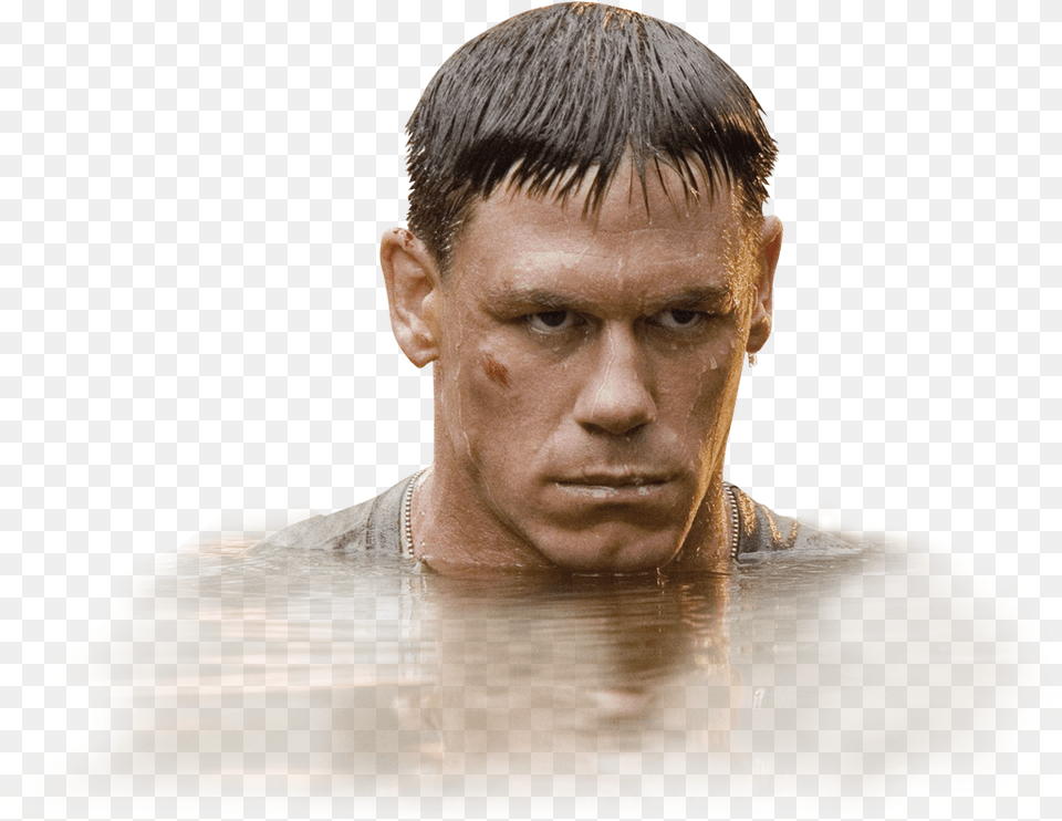 Serious John Cena In Water Imgur Barechested, Person, Face, Head, Portrait Png Image
