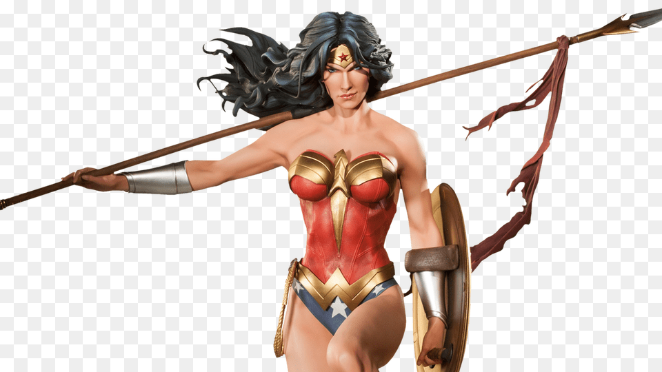 Serious New Wonder Woman Statue Coming, Adult, Person, Female, Costume Free Transparent Png