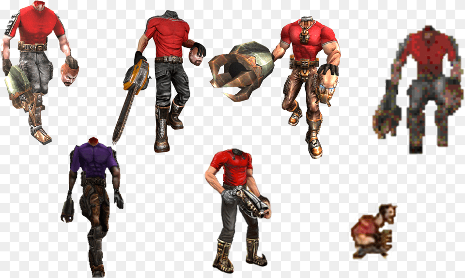 Serious Sam Beheaded Rocketeer, Adult, Man, Male, Person Free Png