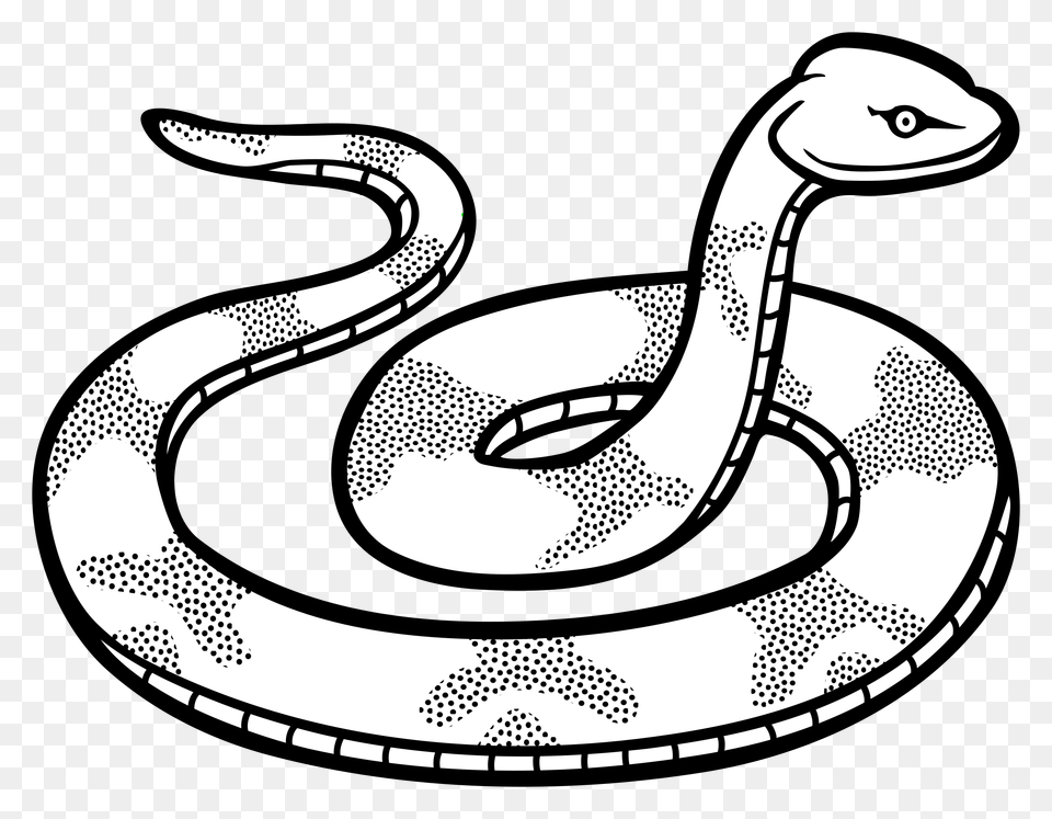 Serpent Clipart Line Art, Animal, Reptile, Smoke Pipe, Snake Free Png