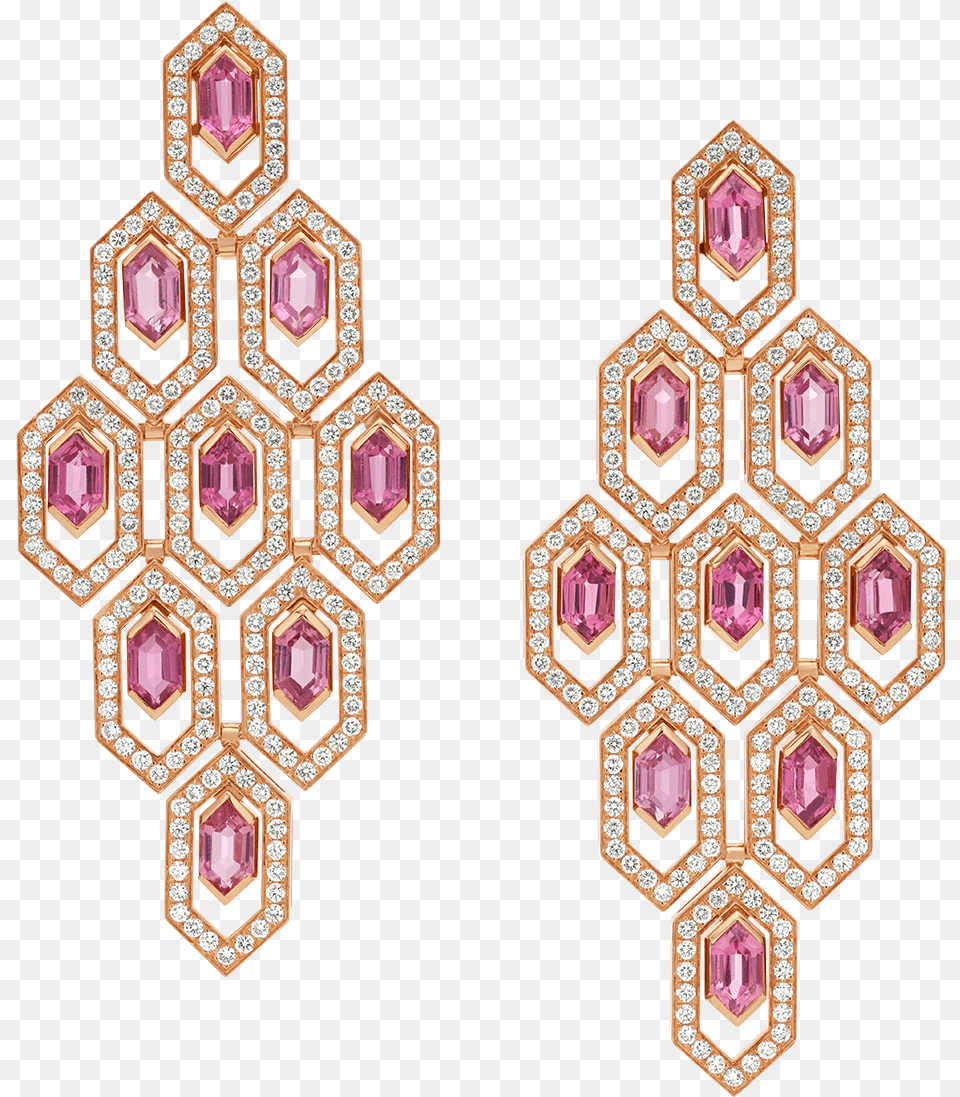 Serpenti Earrings Earrings Rose Gold Pink Bulgari High Jewelry Earrings, Accessories, Earring, Gemstone, Cross Free Png