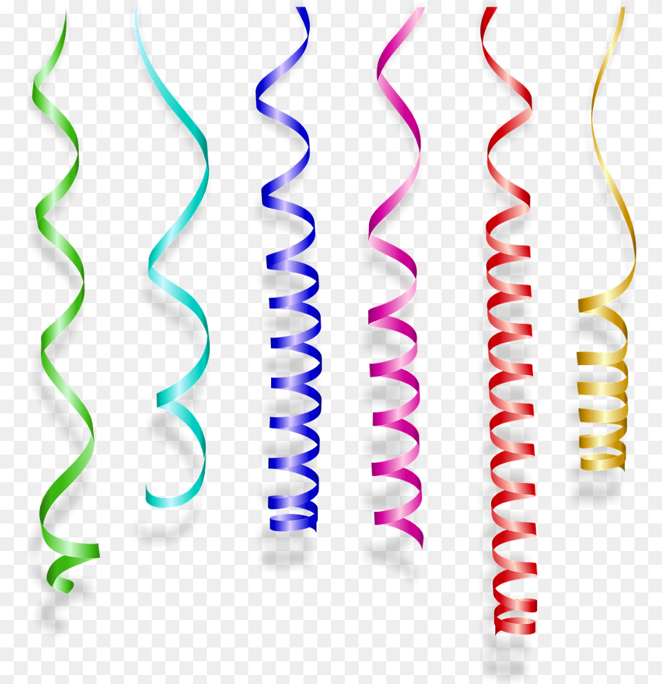 Serpentinas New Years Eve, Coil, Spiral, Paper, Confetti Free Png