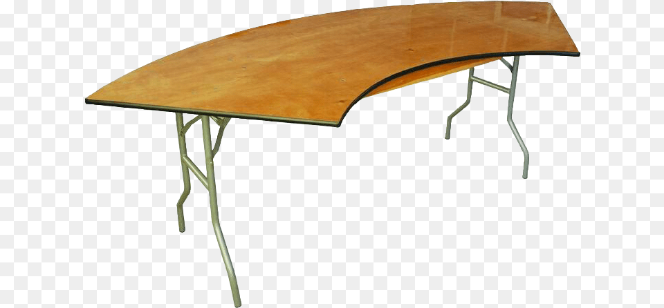 Serpentine Table Rental, Desk, Furniture, Plywood, Wood Free Png Download