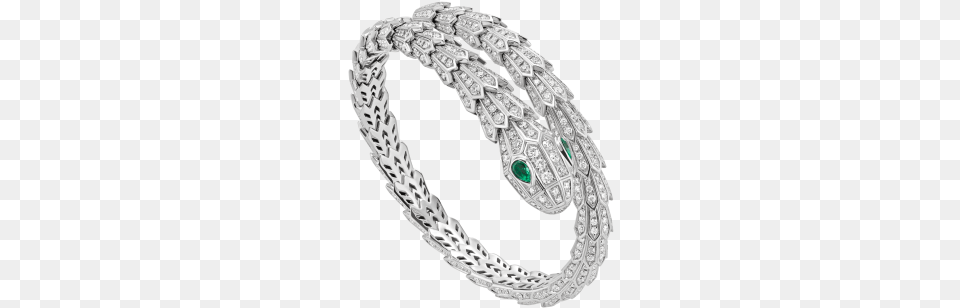 Serpentini Silver Bracelet Bvlgari Serpenti Bracelet With Diamonds, Accessories, Jewelry, Gemstone, Diamond Png