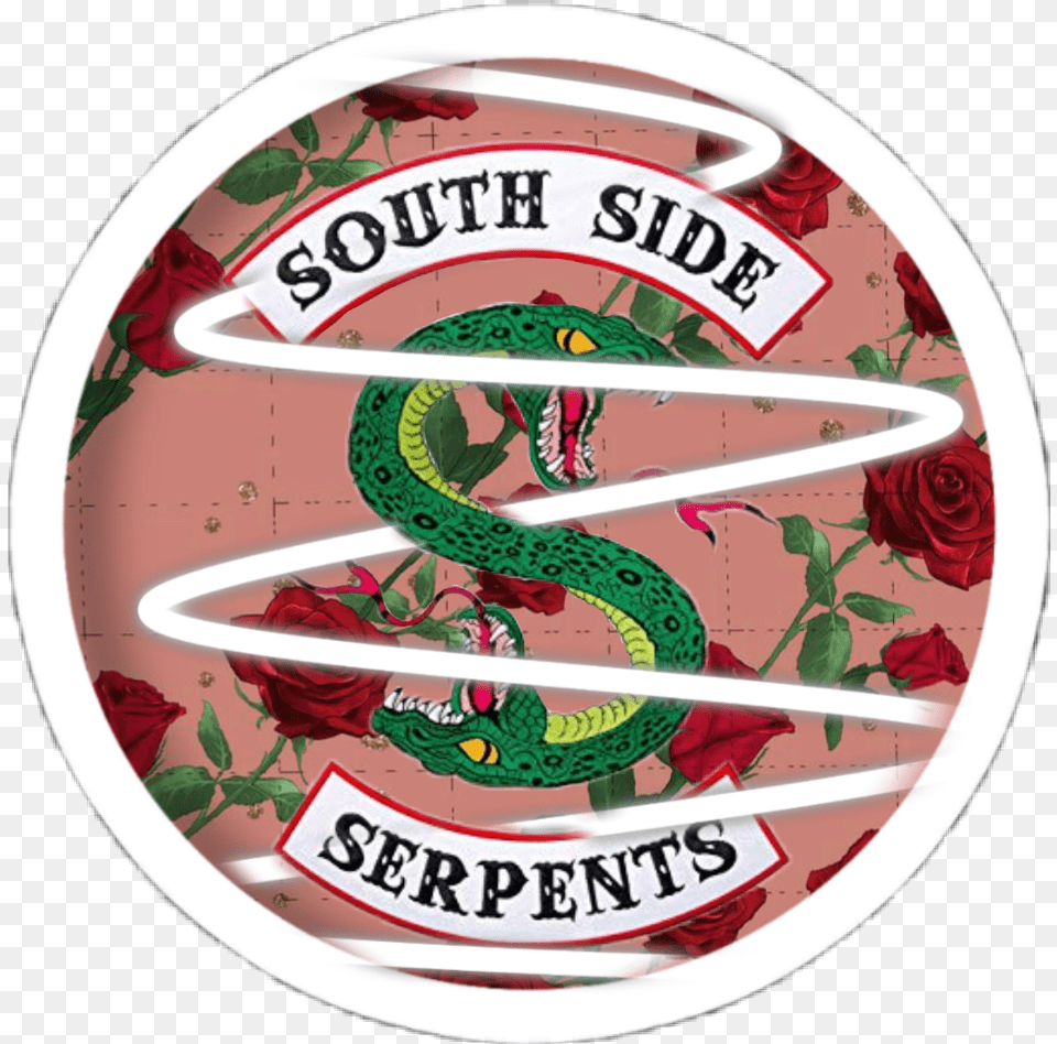 Serpents Southsideserpents Riverdale Southside Serpents, Sticker, Logo, Flower, Plant Free Png Download