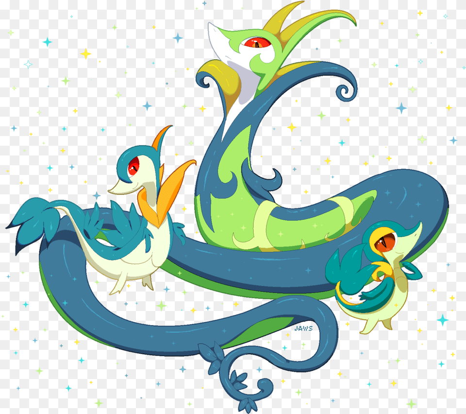 Serperior Shiny, Dragon, Animal, Bird Png Image
