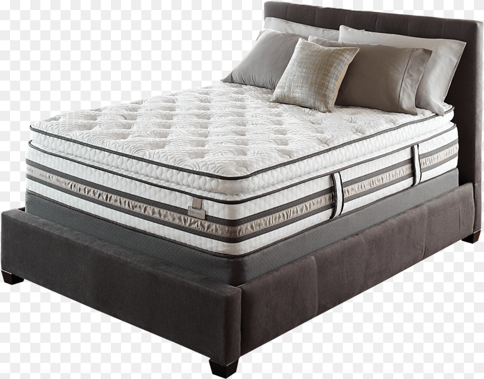 Serta Iseries Merit Super Pillow Top Combine Mattresses, Furniture, Mattress, Bed Free Transparent Png