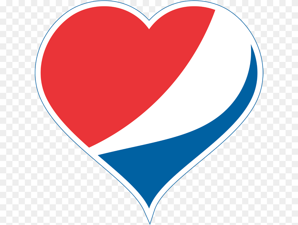 Serve Pepsi Heart Shaped Pepsi Logo Full Size Pepsi Logo Heart, Balloon Png Image