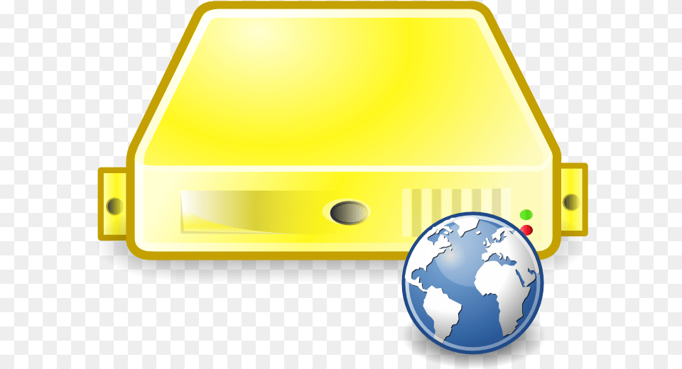 Server Web Yellow Icon Png Image