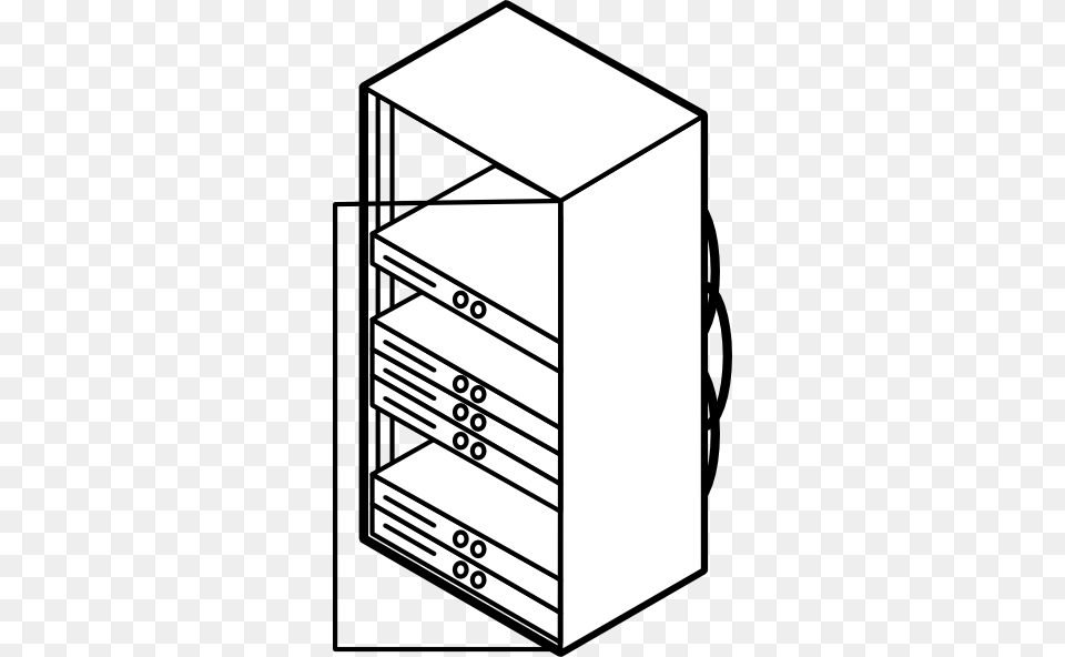 Servers Outline Clip Art, Cabinet, Drawer, Furniture, Gate Png Image