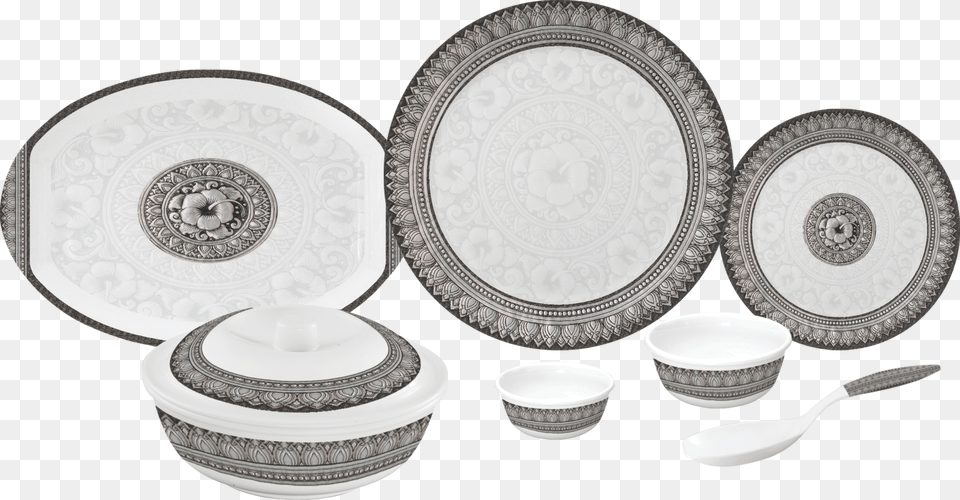 Servewell Antique Urmi Melamine Dinner Plate Set, Art, Cutlery, Pottery, Porcelain Png