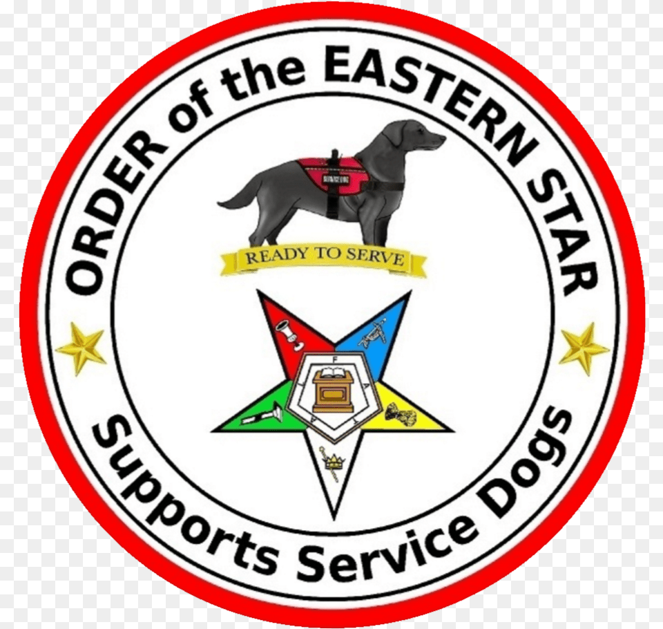 Service And Therapy Dog Logos Eastern Star Service Dogs, Logo, Animal, Badge, Canine Free Transparent Png