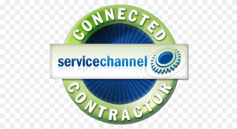 Service Channel Connected Contractor Service Channel, Logo, Disk Free Transparent Png