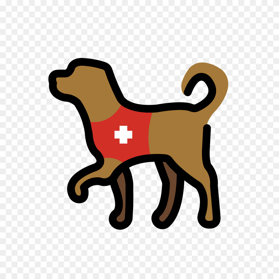 Service Dog Emoji Clipart, Logo, First Aid Png Image
