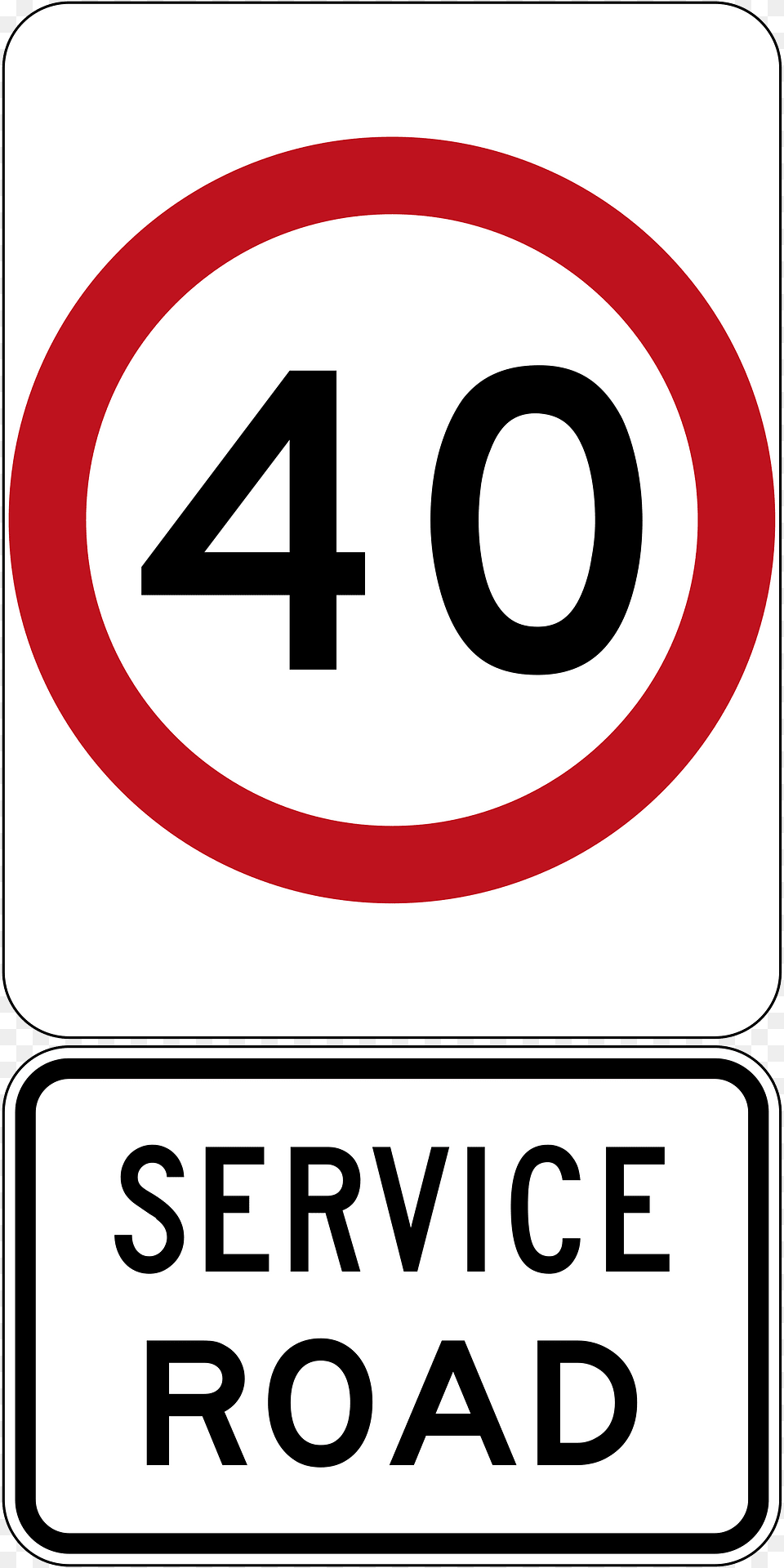 Service Road Speed Limit Used In Victoria Clipart, Sign, Symbol, Road Sign Png Image