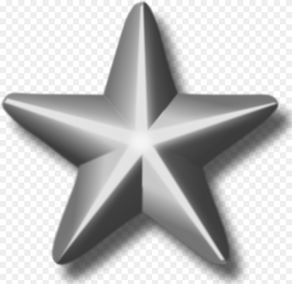 Service Silver Star Silver Star, Star Symbol, Symbol, Blade, Dagger Png Image
