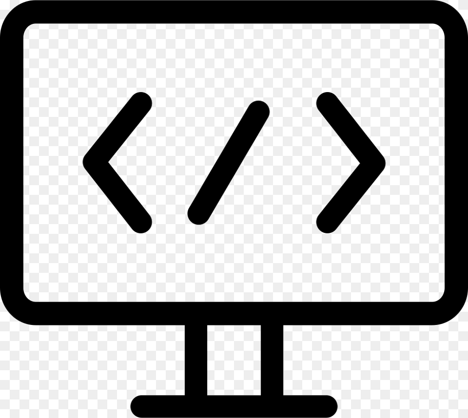 Service Software Development Icon Download, Sign, Symbol, Road Sign Png Image