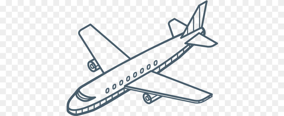 Services Aircraft, Airliner, Airplane, Transportation, Vehicle Free Transparent Png
