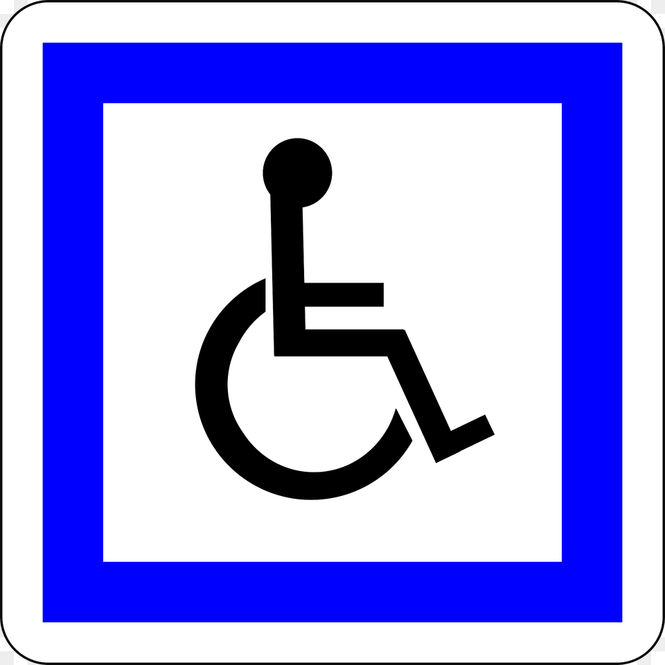 Services For The Disabled Clipart, Sign, Symbol, Road Sign Free Png