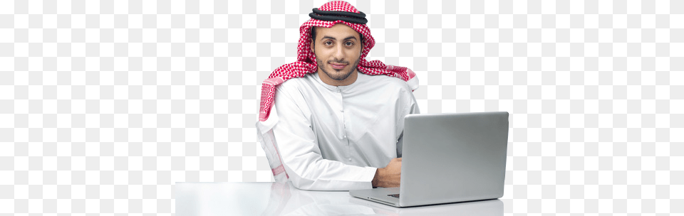 Services Middle Eastern Man, Person, People, Pc, Laptop Free Png Download