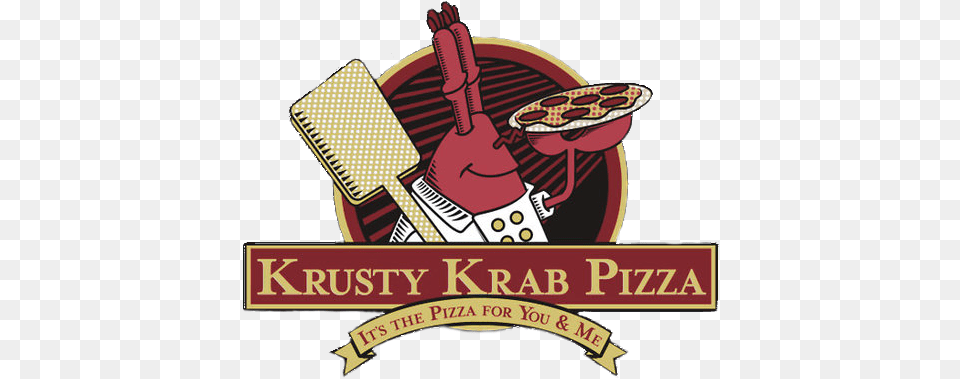 Serving Quotkrusty Krab Pizzaquot Krusty Krab Pizza Logo, Electrical Device, Microphone Free Transparent Png