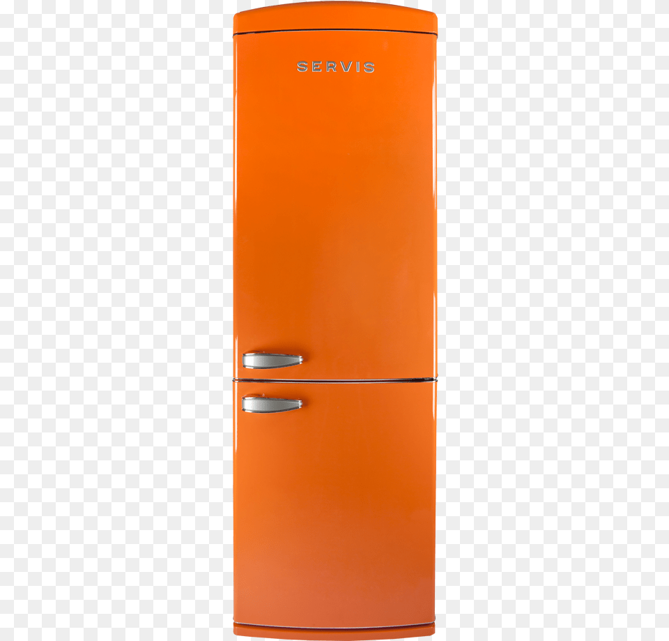 Servis Retro Fridge Freezer In Tangerine Dream With Orange Retro Fridge Freezer, Device, Appliance, Electrical Device, Refrigerator Free Png