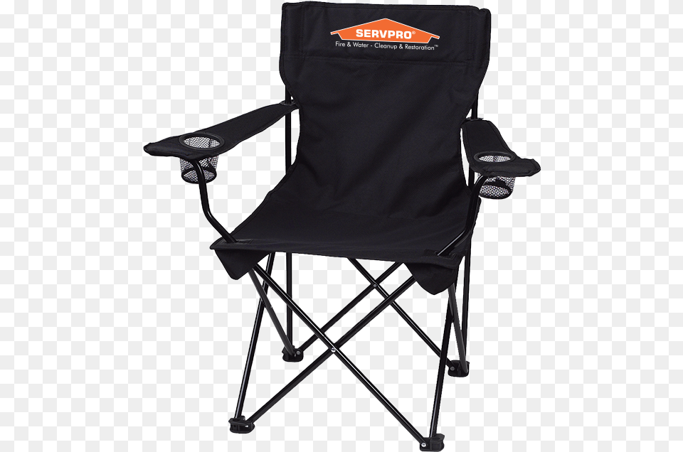 Servpro Black Folding Chair Outdoor Black Folding Chairs, Canvas, Furniture, Cushion, Home Decor Free Png