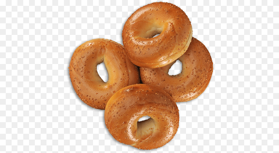 Sesame Bagels Have A Rich Nutty Texture And Flavour Bagel, Bread, Food Free Png Download