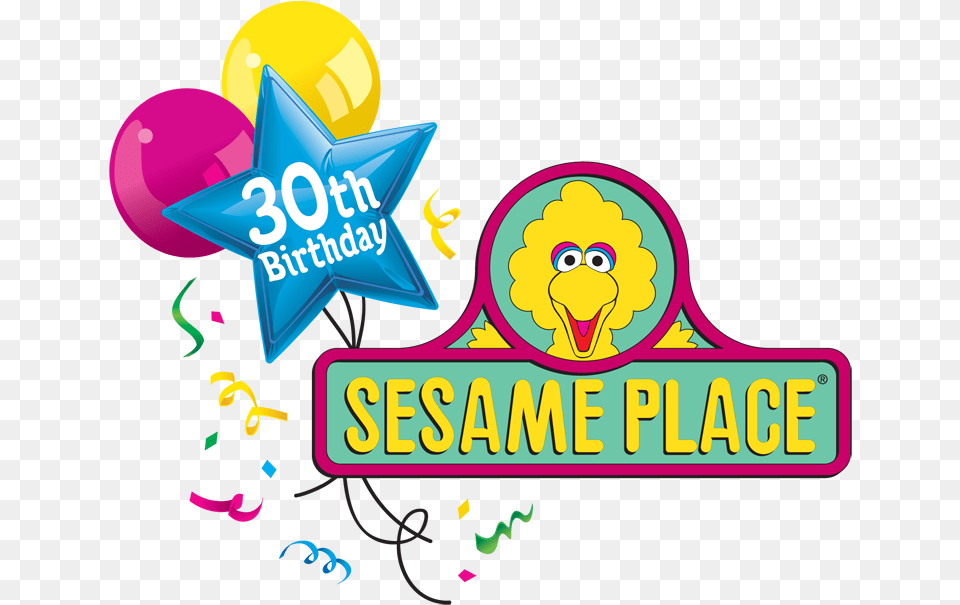 Sesame Place 30th Birthday, Balloon Free Transparent Png