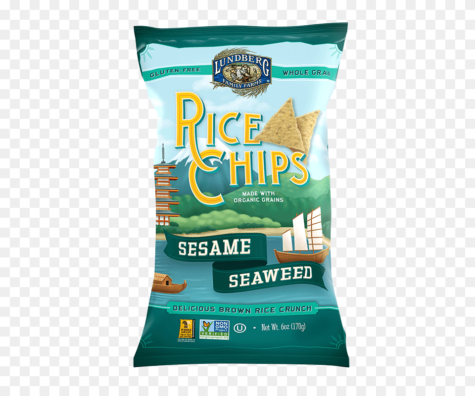 Sesame Seaweed Rice Chips Lundberg Family Farms, Food, Ketchup Free Png Download