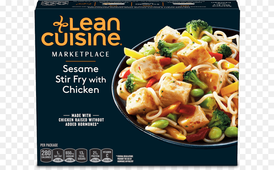 Sesame Stir Fry With Chicken Image Lean Cuisine Sesame Chicken, Food, Noodle, Advertisement, Lunch Png