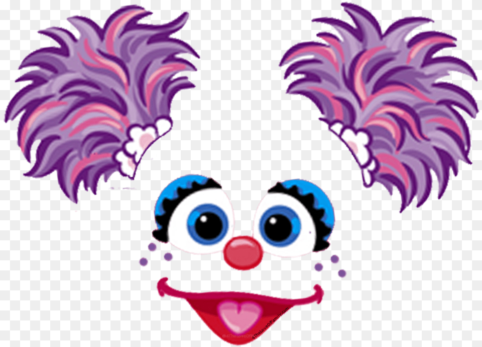 Sesame Street Abby Face, Purple, Baby, Person, Carnival Png