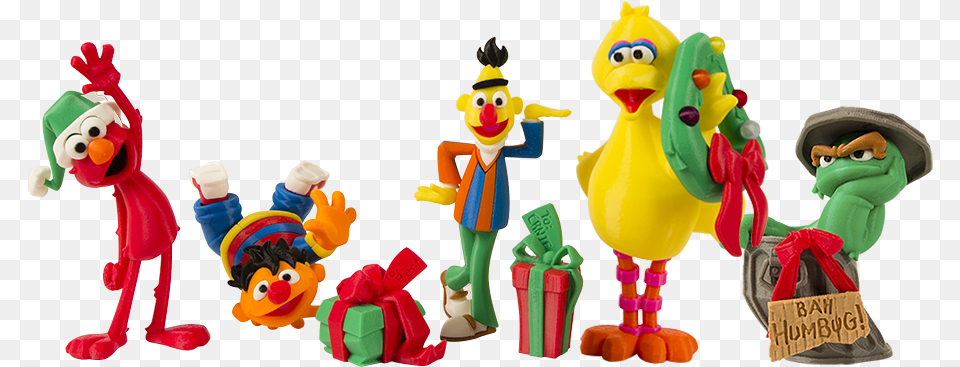 Sesame Street Characters Christmas, Toy, Baby, Person Free Png Download