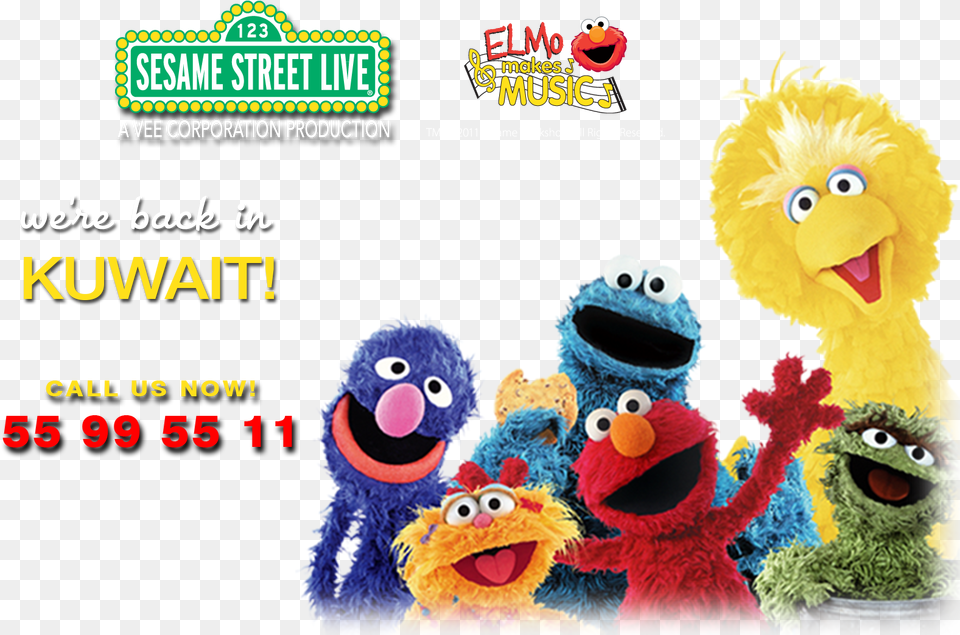 Sesame Street Characters Sesame Street, Plush, Toy Free Png Download