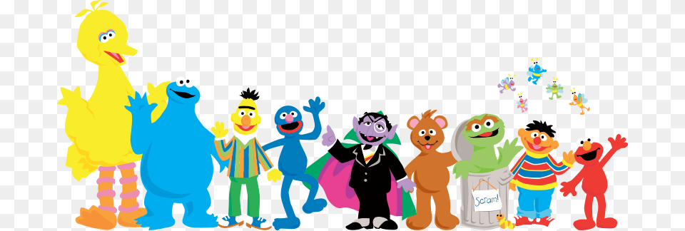 Sesame Street Characters Transparent Sesame Street Characters, Baby, Person, Face, Head Png