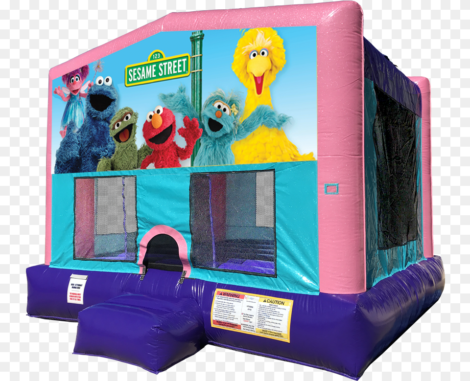 Sesame Street Elmo Bouncer Under The Sea Bounce House, Inflatable, Toy, Person, Face Free Png Download