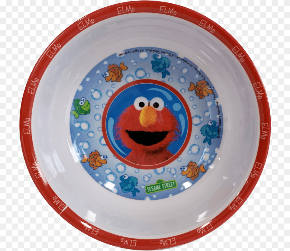 Sesame Street Elmo Bowl Circle, Dish, Food, Meal, Plate Png