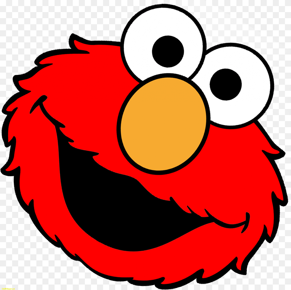 Sesame Street Elmo Face, Person, Art Png