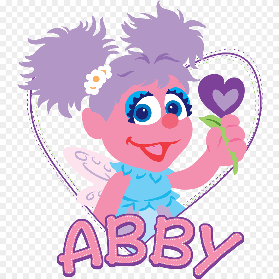 Sesame Street Flat Abby Baby Bodysuit Abby Cadabby Party Ideas, Purple, Person, Face, Head Png Image