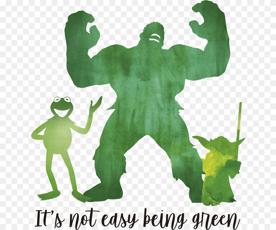 Sesame Street Green Quote Wall Sticker Hulk Character Silhouette, Alien, Person, Art, Cat Png Image