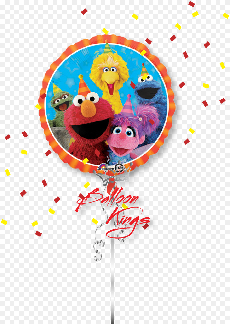 Sesame Street Group Sesame Street Balloon, Food, Sweets, Candy, Toy Png
