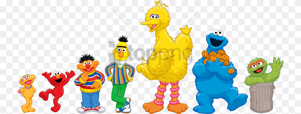 Sesame Street Image With Background Sesame Street Characters, Toy, Baby, Person, Mascot Free Png Download