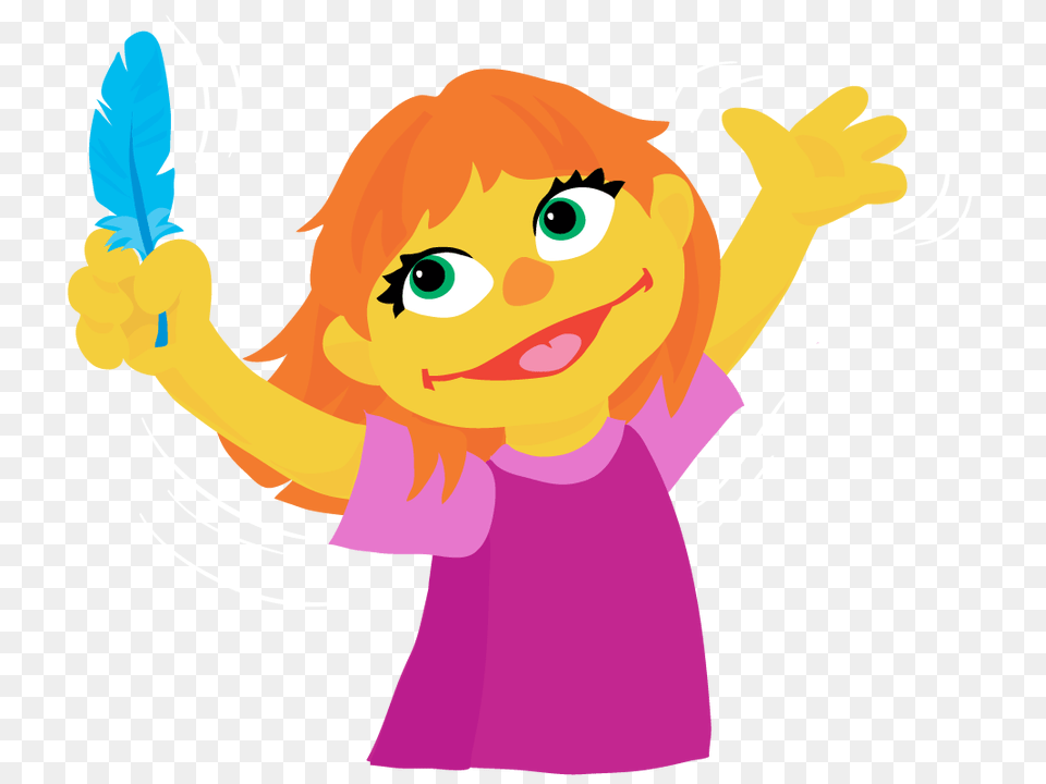 Sesame Street Introduces A New Muppet Character With Autism, Baby, Person, Face, Head Free Png