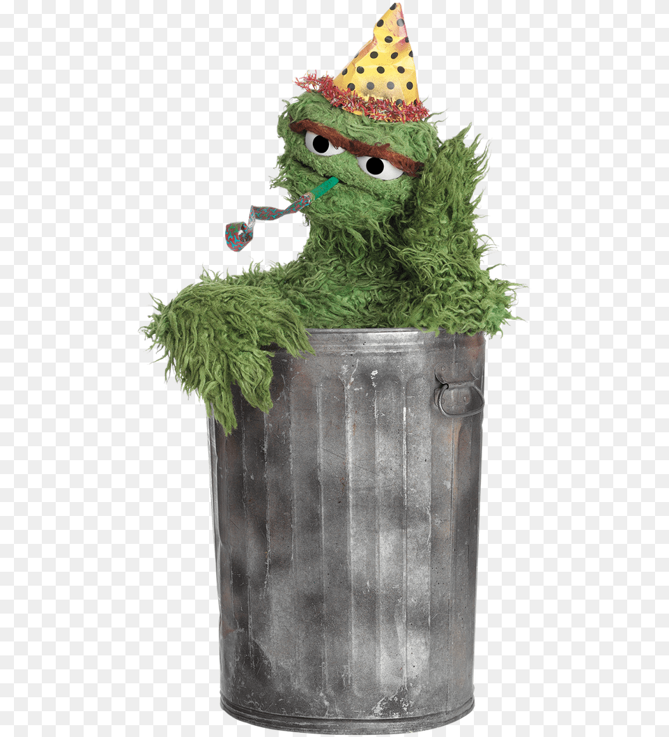 Sesame Street On Twitter Oscar The Grouch Party, Clothing, Hat, Tin, Person Free Png