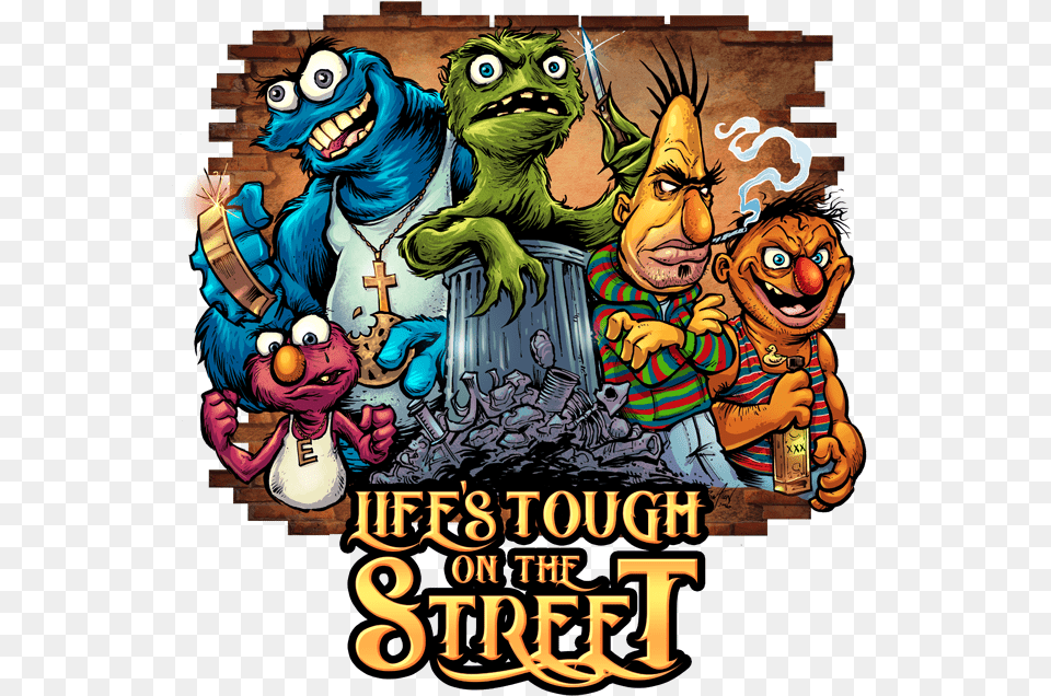 Sesame Street Parody Characters, Book, Comics, Publication, Person Free Png