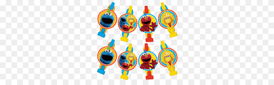 Sesame Street Party Blowers Just For Kids, Toy Png Image